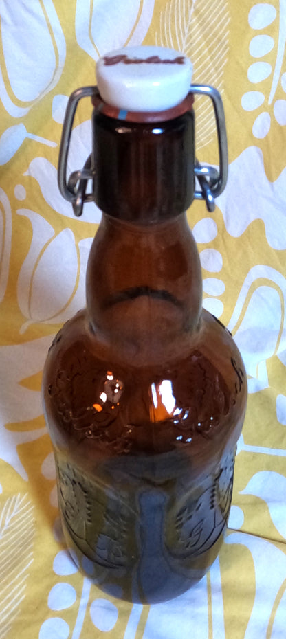 Vintage Grolsch beer bottle with porcelain swing top