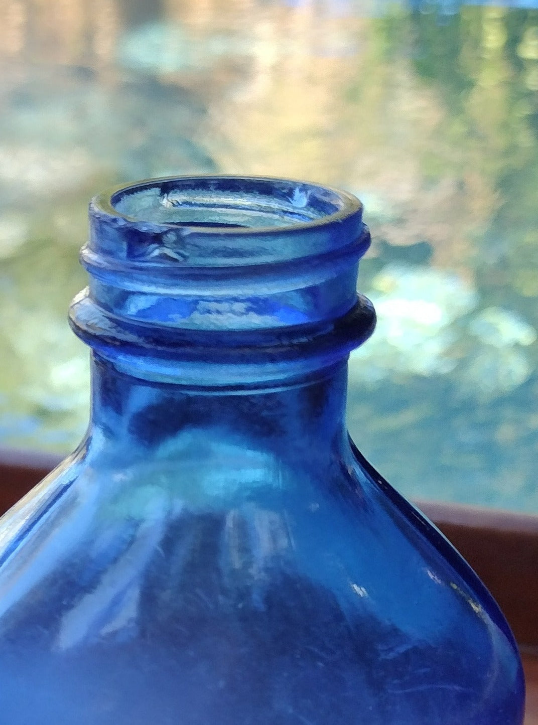 Vintage blue Phillips Milk of Magnesia bottle
