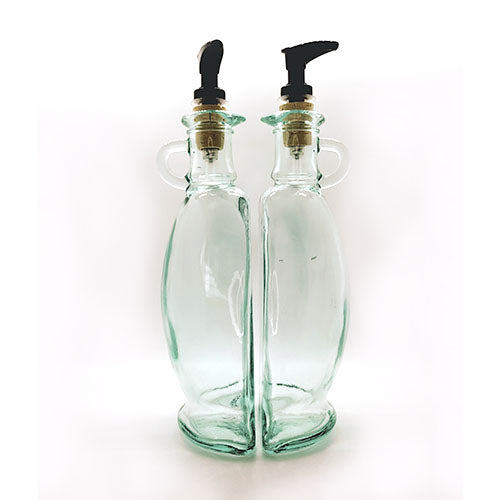 Glass Oil and Vinegar bottles-turned Soap and Lotion dispensers