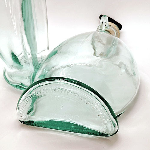 Glass Oil and Vinegar bottles-turned Soap and Lotion dispensers